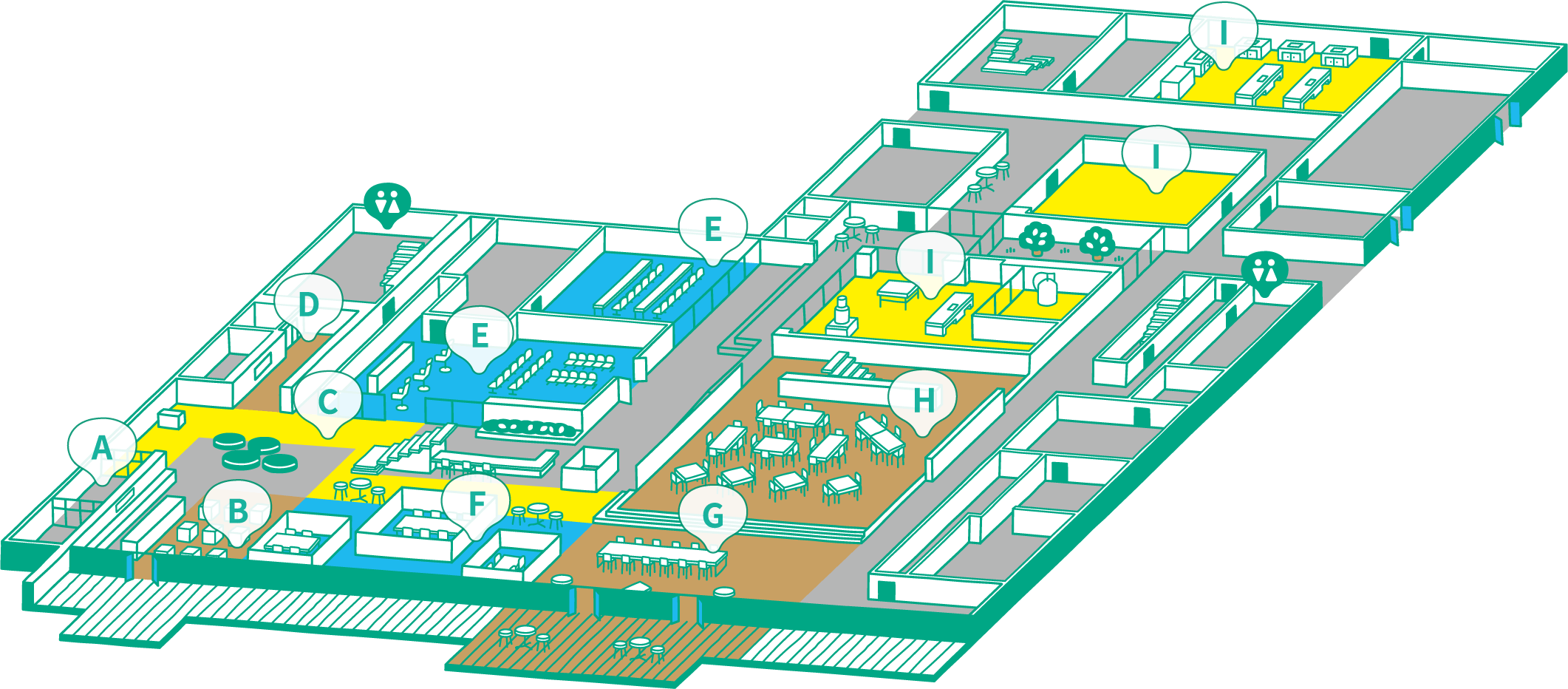 NIC First floor area map